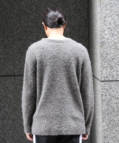 coen（コーエン）の「【セット商品】ブークレレイヤードクルーネックニット(ニット×サーマル)（ニット/セーター・メンズ・ダークグレー/グレー/ブラック/ネイビー・LARGE/SMALL/X-LARGE/MEDIUM）」の9枚目の写真