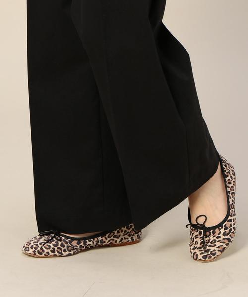 BEAUTY&YOUTH UNITED ARROWS(ビューティーアンドユースユナイテッドアローズ)の「BY コットンチノベルトワイドパンツ ◆(チノパンツ・レディース・ブラック・MEDIUM/SMALL)」の8枚目の写真