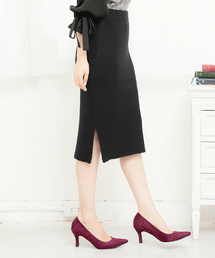 KOBE LETTUCE | もちもちの伸縮素材★すっきりシルエでレディライクに！[もっちり]タイトニットスカート/レディース/ボトムス[M1855]神戸レタス(スカート)