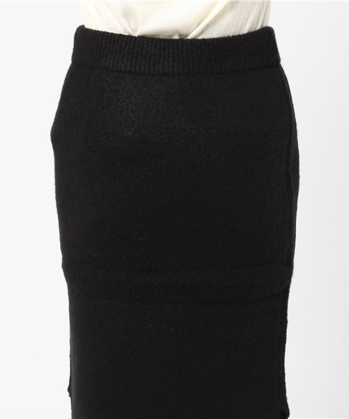 KOBE LETTUCE（コウベレタス）の「もちもちの伸縮素材★すっきりシルエでレディライクに！[もっちり]タイトニットスカート/レディース/ボトムス[M1855]神戸レタス（スカート・レディース・ブラック/グレー/オフホワイト/サックスブルー/ピンク/キャメル・FREE）」の10枚目の写真