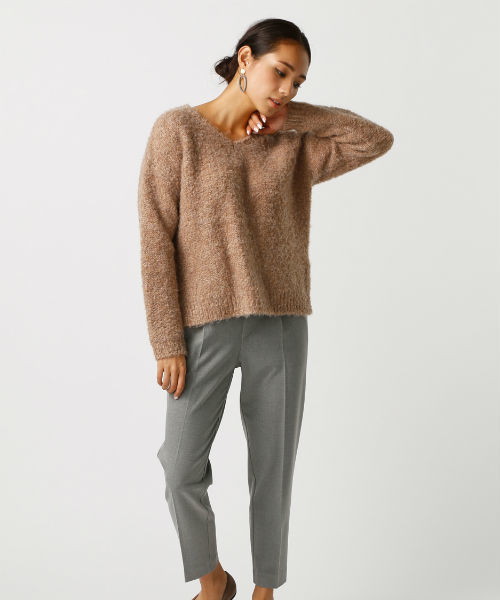 AZUL by moussy（アズールバイマウジー）の「TR裏起毛 吸湿発熱ﾃｰﾊﾟｰﾄﾞPT（スラックス・レディース・ブラック/グレー/ブルー系その他・SMALL/MEDIUM/LARGE）」の17枚目の写真