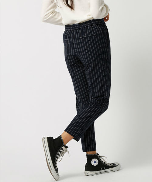 AZUL by moussy（アズールバイマウジー）の「TR裏起毛 吸湿発熱ﾃｰﾊﾟｰﾄﾞPT（スラックス・レディース・ブラック/グレー/ブルー系その他・SMALL/MEDIUM/LARGE）」の6枚目の写真