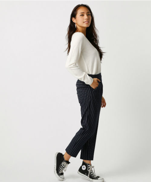 AZUL by moussy（アズールバイマウジー）の「TR裏起毛 吸湿発熱ﾃｰﾊﾟｰﾄﾞPT（スラックス・レディース・ブラック/グレー/ブルー系その他・SMALL/MEDIUM/LARGE）」の18枚目の写真