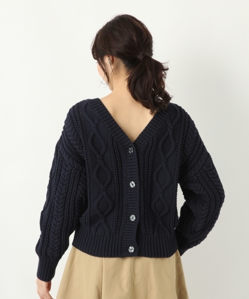 A part by(アパートバイ)の「【WEB限定アイテム】3GCoNyケーブル2WAY 784132(ニット/セーター・レディース・ホワイト/ベージュ/ネイビー/ライトピンク・FREE)」の16枚目の写真