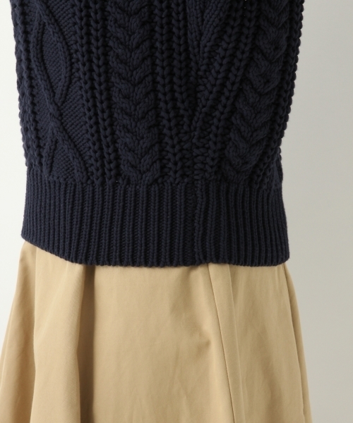 A part by(アパートバイ)の「【WEB限定アイテム】3GCoNyケーブル2WAY 784132(ニット/セーター・レディース・ホワイト/ベージュ/ネイビー/ライトピンク・FREE)」の10枚目の写真