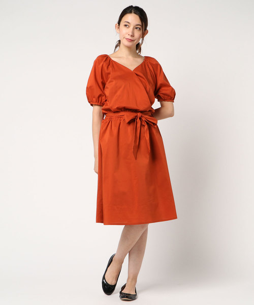 Interplanet インタープラネット の T Cストレッチカシュクールワンピース ワンピース Wear