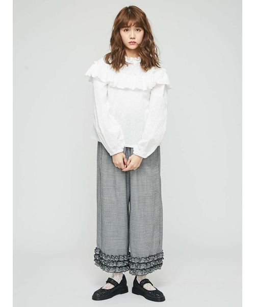 メリージェニー　フリルレースシャツ F merry jenny（メリージェニー）の「レースフリルブラウス