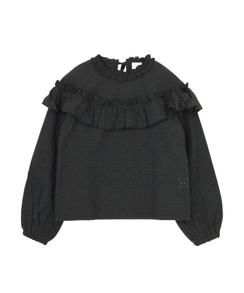 merry jenny（メリージェニー）の「レースフリルブラウス（シャツ/ブラウス・レディース・ブラック/オフホワイト・FREE）」の15枚目の写真
