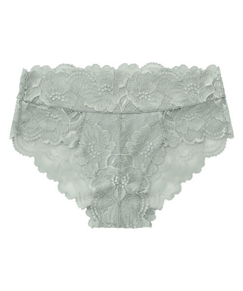 aimerfeel（エメフィール）の「カシュクールレース 総レース プレーンショーツ（ショーツ・レディース・ダークネイビー/サーモンピンク/サックスブルー/チャコールグレー/ブラック/オフホワイト/パープル/ナチュラル/ピンク/ボルドー/桜/グレイッシュブルー/アクア/バーガンディー/エメラルドブルー/コーラル/オレンジ/セージグリーン/バイオレット/プラム/ライトピンク/ブルー/ダークパープル/ホワイト/ブラウン/マジェンタ/ベビーピンク/シルバーグレー/ライラック/スモークピンク/クリアグリーン/レモンイエロー/ターコイズブルー/ダークグリーン系/ワイン・MEDIUM/LARGE/X-LARGE）」の10枚目の写真