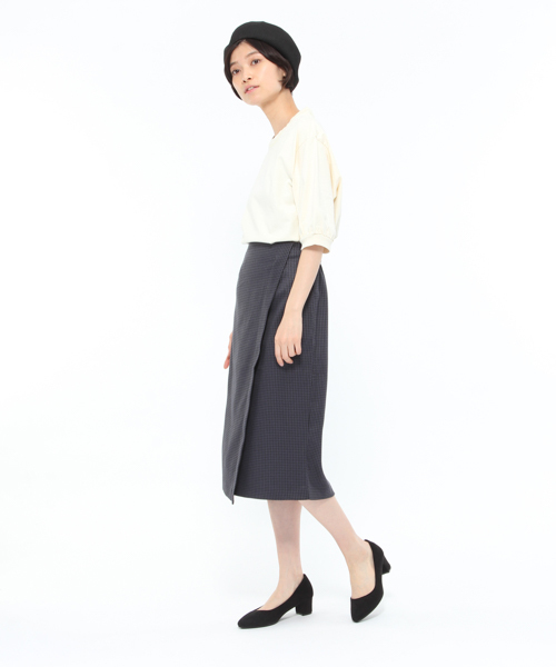 LAKOLE(ラコレ)の「ハウンドトゥース柄ナローラップスカート / LAKOLE(スカート・レディース・その他5・MEDIUM/SMALL)」の12枚目の写真
