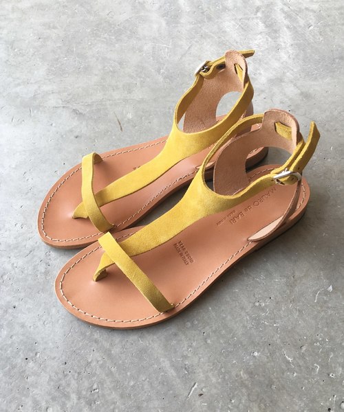 Banner Barrett(バナーバレット)の「【MAURO de BARI 】 SUEDE SANDAL(サンダル・レディース・イエロー/ピンク/ブラック・36/37/38)」の3枚目の写真