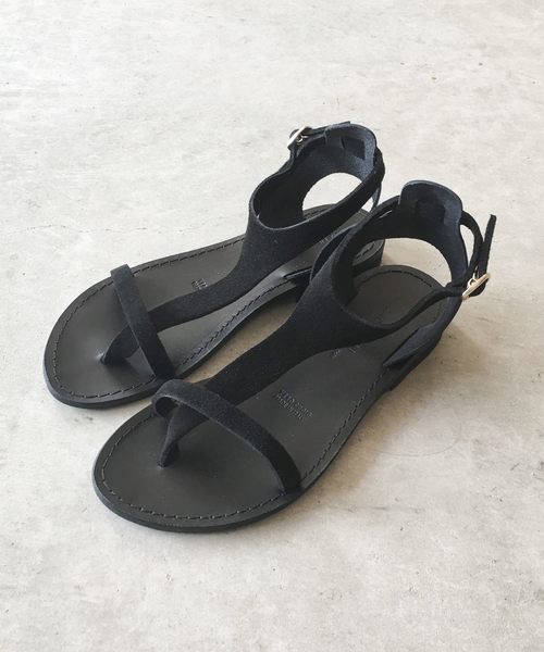 Banner Barrett(バナーバレット)の「【MAURO de BARI 】 SUEDE SANDAL(サンダル・レディース・イエロー/ピンク/ブラック・36/37/38)」の2枚目の写真