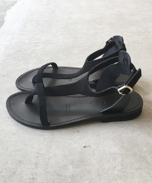 Banner Barrett(バナーバレット)の「【MAURO de BARI 】 SUEDE SANDAL(サンダル・レディース・イエロー/ピンク/ブラック・36/37/38)」の9枚目の写真