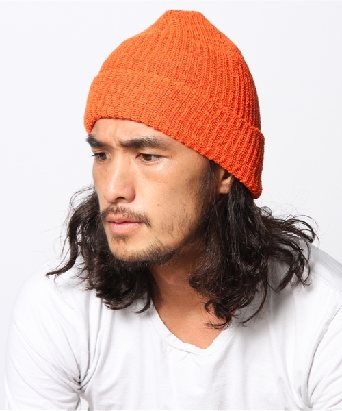 NANO universe(ナノユニバース)の「NUスプリングワッチキャップ(ニットキャップ/ビーニー・メンズ・ブラック/ライトグレー/チャコール/ネイビー/ライトブルー/イエロー/ワイン/オレンジ・FREE)」の13枚目の写真