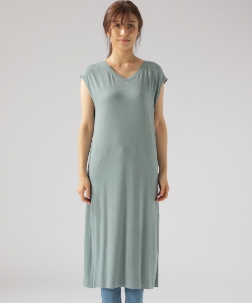 BAYFLOW（ベイフロー）の「GOOD PRICE／バックレースアップロングプルオーバー（Tシャツ/カットソー・レディース・ブラック/マスタード/オフホワイト/チェック・SMALL/MEDIUM）」の19枚目の写真