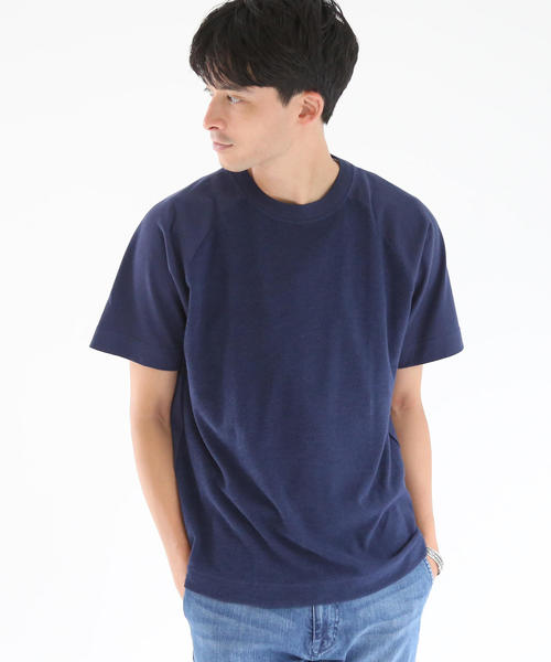 Coen コーエン の 天竺 パイル切替クルーネックtシャツ Tシャツ カットソー Wear
