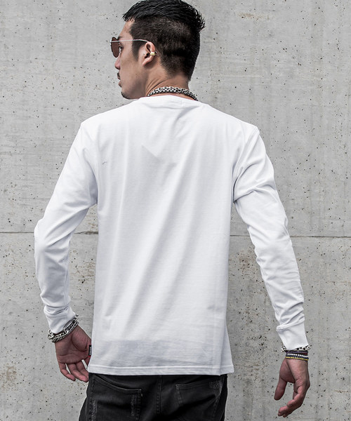 JOKER(ジョーカー)の「ラインストーンロゴ長袖Tシャツ(Tシャツ/カットソー・メンズ・ホワイト系その他/ブラック系その他/ブラック系その他2・M/L/XL/XXL)」の4枚目の写真