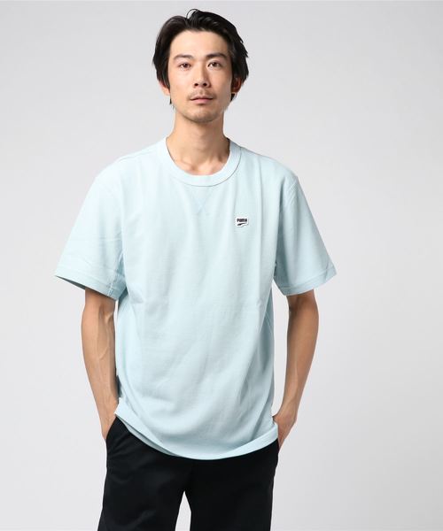 PUMA（プーマ）の「PUMA プーマ DOWNTOWN SS Tシャツ (MEN メンズ)（Tシャツ/カットソー・メンズ・パープル/ブルー系その他/ブラック/ホワイト/ピンク・LARGE/MEDIUM/SMALL/X-LARGE/XX-LARGE）」の3枚目の写真
