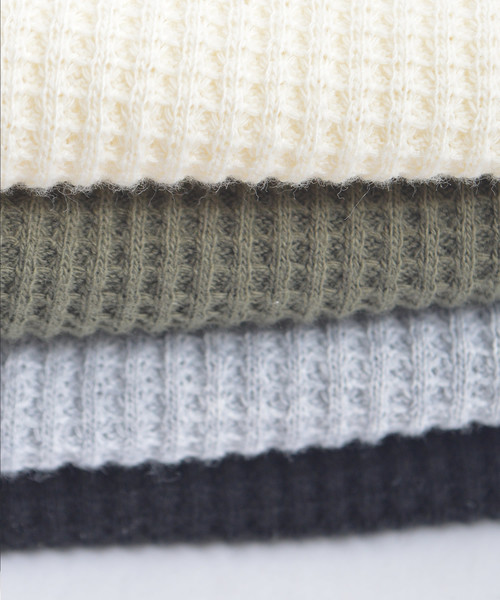 made in standard （メイドインスタンダード）の「クルーネック/ヘンリーネック  2WAY サーマルロングワンピース（ワンピース・レディース・ブラック/オリーブ/杢グレー/キナリ・FREE）」の12枚目の写真