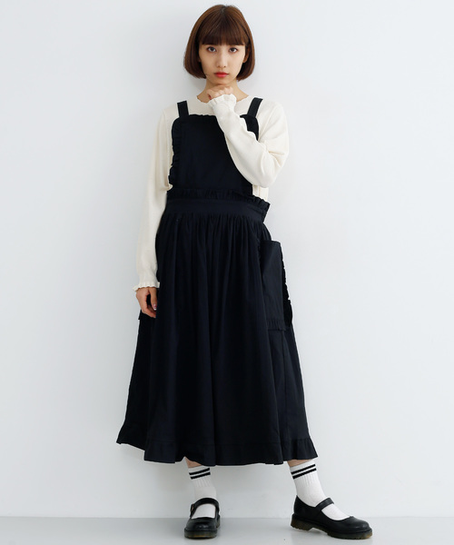 MERLOT（メルロー）の「フリルエプロンワンピース8309（ワンピース