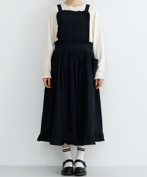 コムデギャルソン 希少フリル　エプロンワンピース エプロンドレス　 S 黒　レア 楽天市場】エプロン（ブランドコムデギャルソン）（レディース