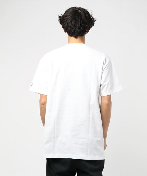 PRIVILEGE（プリビレッジ）の「プリビレッジ [PRIVILEGE] - サクラ コア ロゴ 半袖 Tシャツ [SAKURA CORE LOGO TEE]（Tシャツ/カットソー・メンズ・ホワイト/ブラック/ネイビー・MEDIUM/LARGE/X-LARGE）」の6枚目の写真