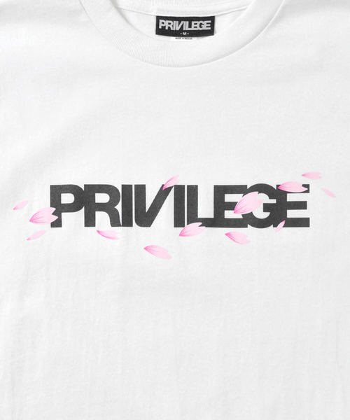 PRIVILEGE（プリビレッジ）の「プリビレッジ [PRIVILEGE] - サクラ コア ロゴ 半袖 Tシャツ [SAKURA CORE LOGO TEE]（Tシャツ/カットソー・メンズ・ホワイト/ブラック/ネイビー・MEDIUM/LARGE/X-LARGE）」の13枚目の写真