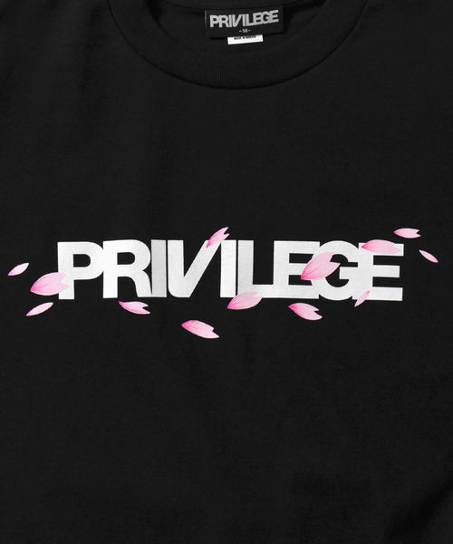 PRIVILEGE（プリビレッジ）の「プリビレッジ [PRIVILEGE] - サクラ コア ロゴ 半袖 Tシャツ [SAKURA CORE LOGO TEE]（Tシャツ/カットソー・メンズ・ホワイト/ブラック/ネイビー・MEDIUM/LARGE/X-LARGE）」の8枚目の写真