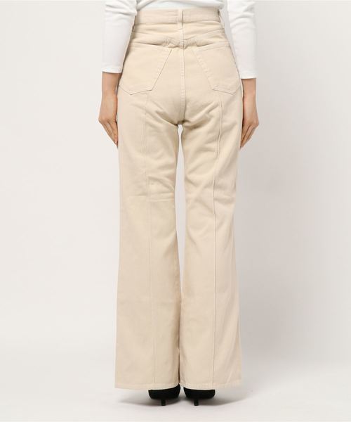 DouDou(ドゥドゥ)の「ピンタックセンプレデニム(デニムパンツ・レディース・ベージュ/ブラウン・34/36/38)」の4枚目の写真