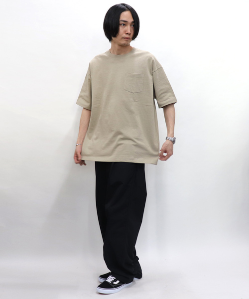 Confirm(コンファーム)の「Confirm / コンファーム ビッグシルエットTシャツ(Tシャツ/カットソー・メンズ・ブラック/グレー/ホワイト/ワイン/マスタード/カーキ/グリーン/ブルー/ベージュ・M/L/XL)」の20枚目の写真