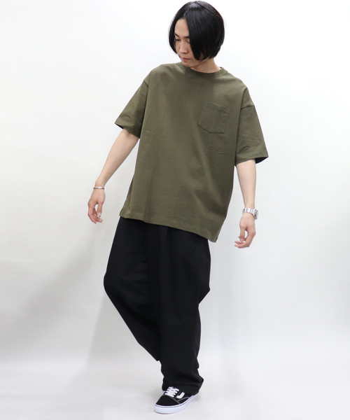 Confirm(コンファーム)の「Confirm / コンファーム ビッグシルエットTシャツ(Tシャツ/カットソー・メンズ・ブラック/グレー/ホワイト/ワイン/マスタード/カーキ/グリーン/ブルー/ベージュ・M/L/XL)」の19枚目の写真