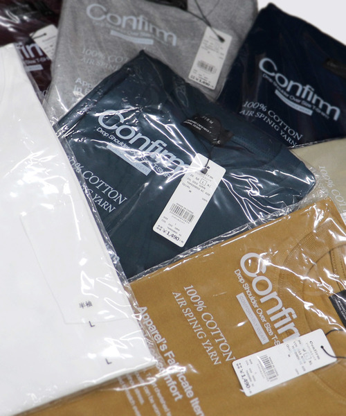 Confirm(コンファーム)の「Confirm / コンファーム ビッグシルエットTシャツ(Tシャツ/カットソー・メンズ・ブラック/グレー/ホワイト/ワイン/マスタード/カーキ/グリーン/ブルー/ベージュ・M/L/XL)」の14枚目の写真