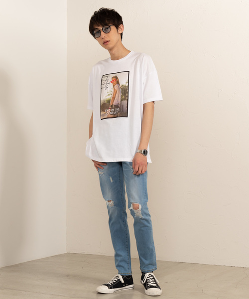 WEGO（ウィゴー）の「WEGO/ガールズフォトエンボスTシャツ（Tシャツ/カットソー・メンズ・ホワイト系その他/ホワイト/ライトパープル/ブラック/ライトピンク/その他1・LARGE/MEDIUM）」の20枚目の写真