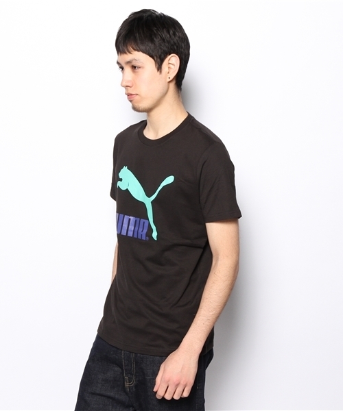 PUMA（プーマ）の「NO. 1ロゴ半袖TEE - Sport Classics（Tシャツ/カットソー・メンズ・ホワイト/ピンク/グレー/ブラック・LARGE/SMALL/X-LARGE/XX-LARGE/MEDIUM）」の6枚目の写真