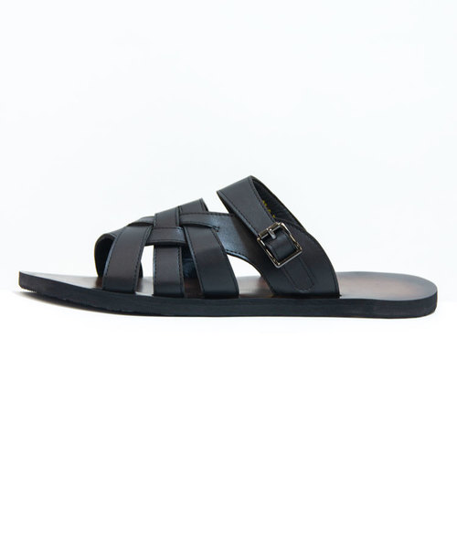 JACKROSE（ジャックローズ）の「S PUレザーバックルクロスサンダル（サンダル・メンズ・ホワイト/ブラック・M/L）」の8枚目の写真