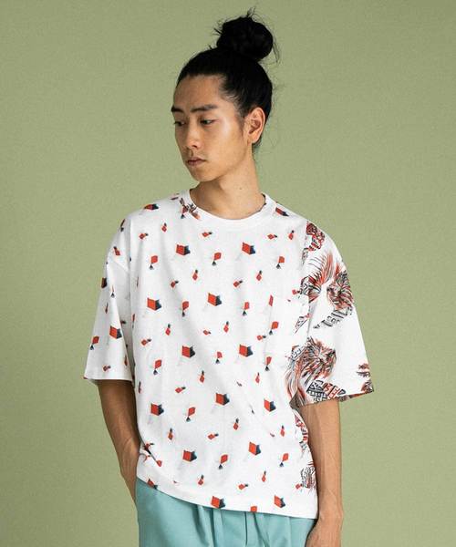 UNITED TOKYO(ユナイテッドトウキョウ)の「テクニカルアロハカットソー(Tシャツ/カットソー・メンズ・ブルー/レッド・1/2/3)」の1枚目の写真