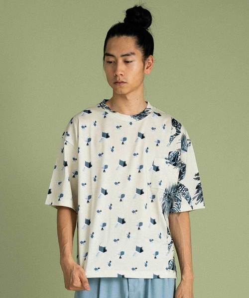 UNITED TOKYO(ユナイテッドトウキョウ)の「テクニカルアロハカットソー(Tシャツ/カットソー・メンズ・ブルー/レッド・1/2/3)」の3枚目の写真
