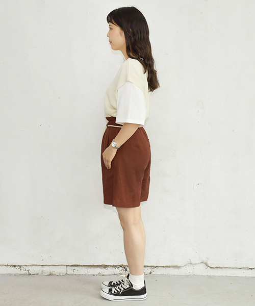 PairPair（ペアペア）の「アサコンロープベルト付きショートパンツ（その他パンツ・レディース・ブラック/アイボリー/ライトブラウン・FREE）」の22枚目の写真