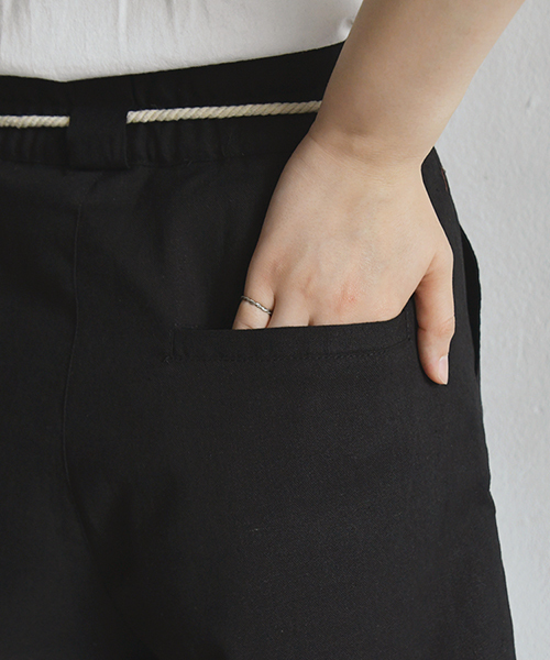 PairPair（ペアペア）の「アサコンロープベルト付きショートパンツ（その他パンツ・レディース・ブラック/アイボリー/ライトブラウン・FREE）」の9枚目の写真