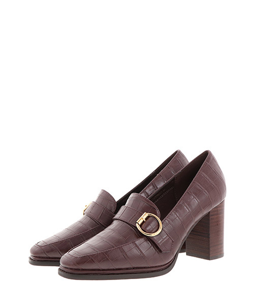 RANDA（ランダ）の「ゴールドバックルヒールアップシューズ（ドレスシューズ・レディース・ブラック/ダークブラウン・S/M/L/LL）」の8枚目の写真