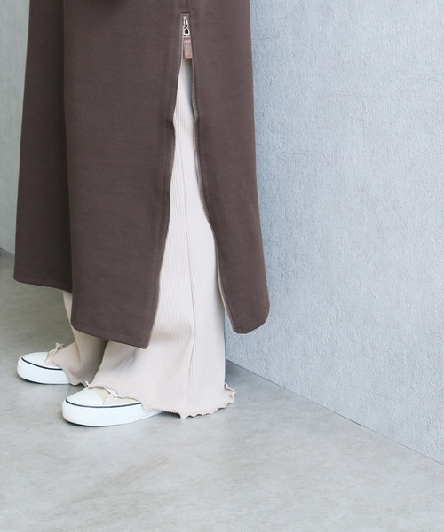 reca（レカ）の「サイドファスナーロングワンピース（ワンピース・レディース・ブラウン/ベージュ/カーキ・FREE）」の12枚目の写真