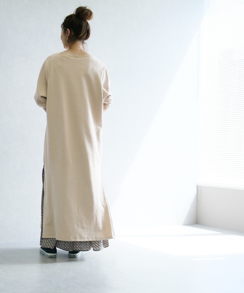 reca（レカ）の「サイドファスナーロングワンピース（ワンピース・レディース・ブラウン/ベージュ/カーキ・FREE）」の9枚目の写真