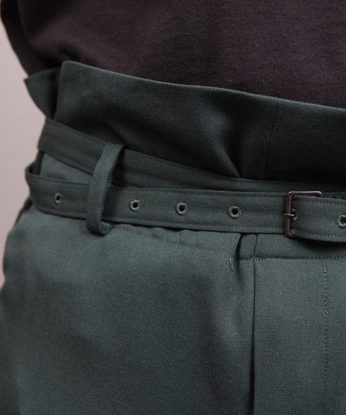 ato（アトウ）の「PAPER BAG TAPERD PANTS（その他パンツ・メンズ・ブラック/グリーン・46/48）」の16枚目の写真