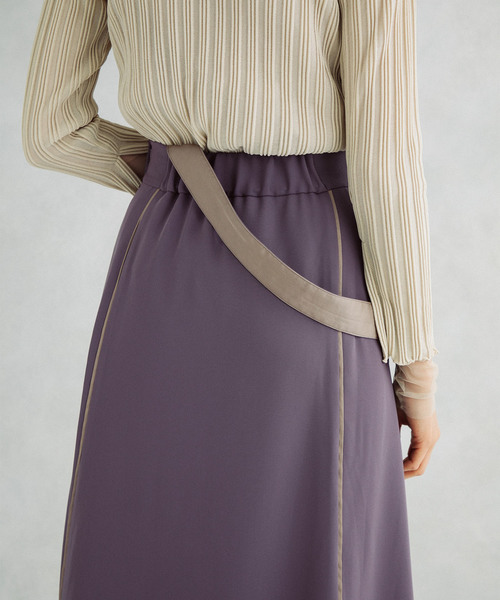 UNITED TOKYO（ユナイテッドトウキョウ）の「アシメラインスカート（スカート・レディース・パープル/ブラウン・2/1）」の8枚目の写真