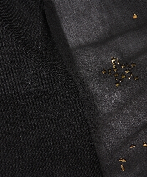 one after another NICE CLAUP(ワンアフターアナザーナイスクラップ)の「【ナイスクラップ】発泡星プリントTシャツ(Tシャツ/カットソー・レディース・オフホワイト/ミント/ブラック・FREE)」の10枚目の写真