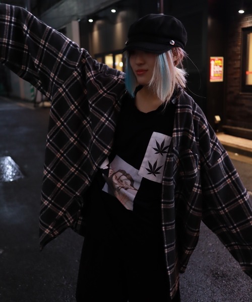 rovtski(ロフトスキー)の「【ビッグシルエット】シャギーネルオーバーシャツ(シャツ/ブラウス・メンズ・ベージュ/チャコールグレー/ブラック・FREE)」の10枚目の写真