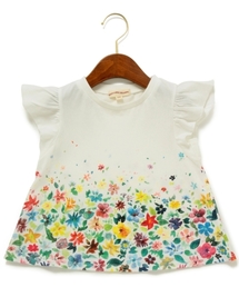 green label relaxing | 【KIDS】テンジク カラフルフラワープリントショートスリーブ(Tシャツ/カットソー)