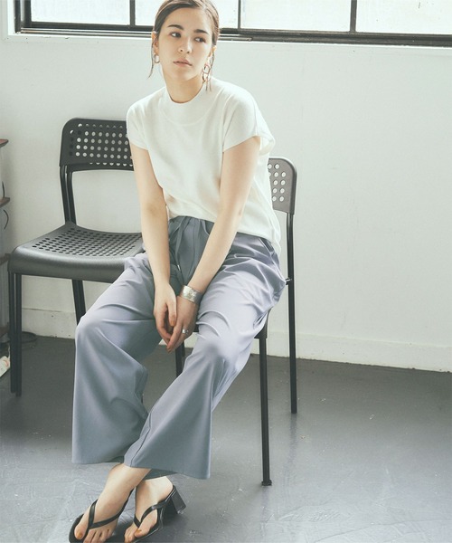 titivate(ティティベイト)の「リラックスワイドパンツ(その他パンツ・レディース・ブラウン/ブラック/グレイッシュベージュ/グリーン系その他/ピンク/ライトブラウン/ブルー/ラベンダー・S/M/L)」の6枚目の写真