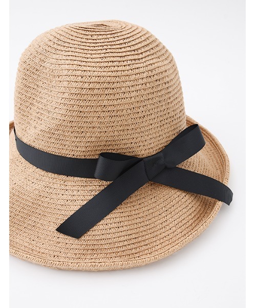 POU DOU DOU（プードゥドゥ）の「やわらかペーパーブルトンハット（ハット・レディース・ナチュラル・8）」の4枚目の写真