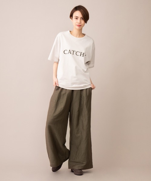 Munich（ミューニック）の「リネンカールマイヤー　ギャザーワイドパンツ（その他パンツ・レディース・カーキ/ライトブラウン/ブラウン・M/XS/S）」の7枚目の写真